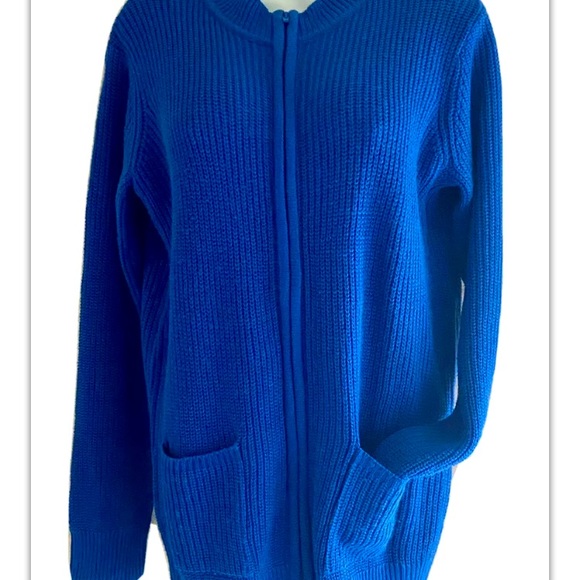 🧵CW CLASSICS🧵LONG ZIP CARDIGAN SWEATER POCKETS🧢 - Picture 10 of 11